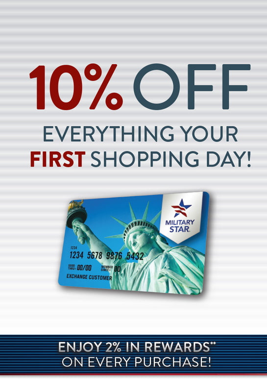 Save 10 percent on your first MilStar Shopping Day