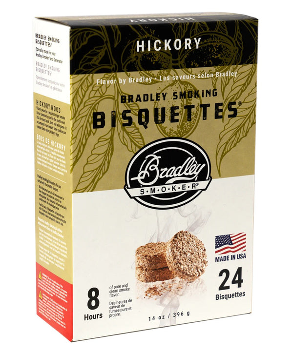 Bradley Smoker Hickory Wood Bisquettes - 24 Pack
