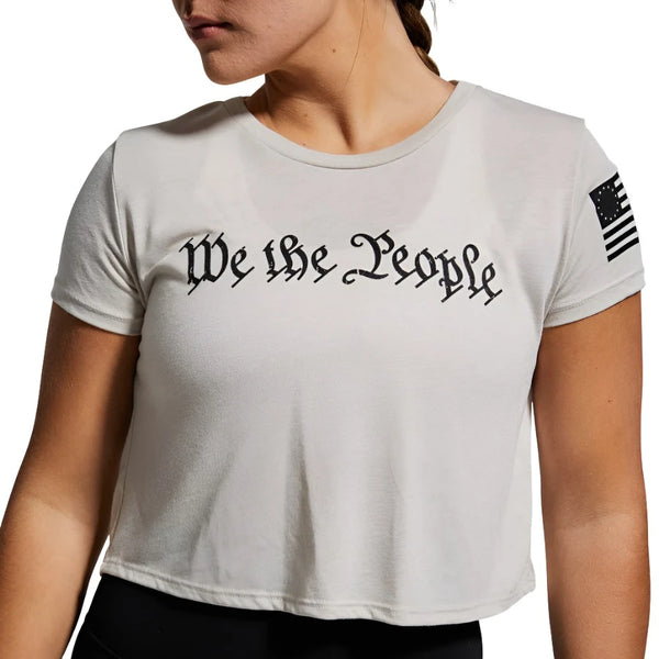 Born Primitive Womens We The People Crop Short Sleeve T-Shirt