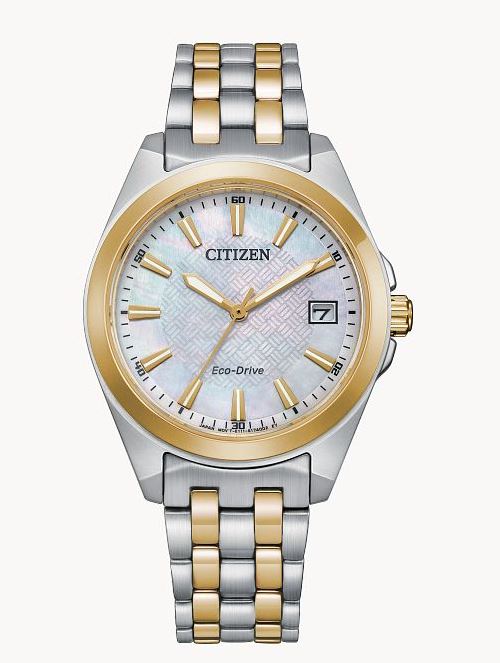 Citizen Womens Corso Eco-Drive Watch - Two-Tone Stainless Steel Bracelet