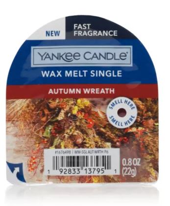 Yankee Candle Autumn Wreath Wax Single Melt