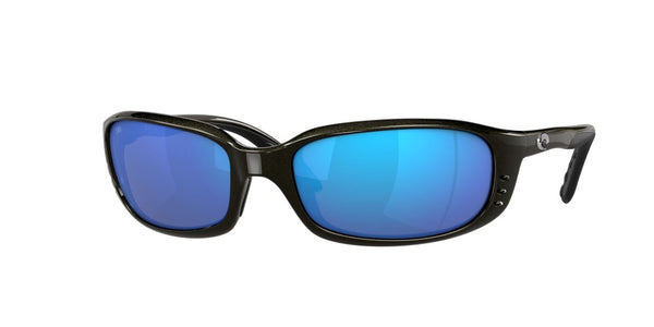 Costa Del Mar Mens Brine 22 Gunmetal Frame - Blue Mirror 580 Glass Lens - Non-Polarized Sunglasses