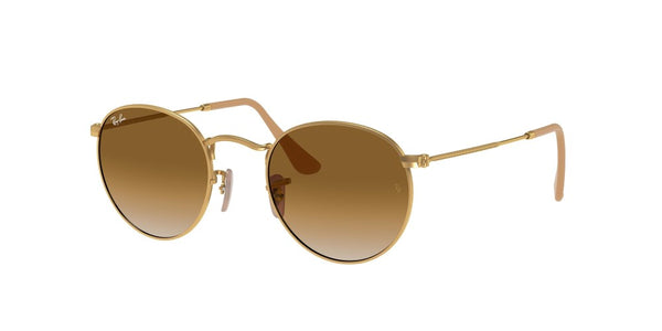 Ray-Ban Round Metal Non-Polarized Sunglasses - Matte Arista/Brown Gradient
