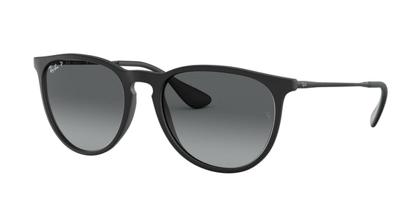 Ray-Ban Erika Non-Polarized Sunglasses - Rubber Black/Gray Gradient