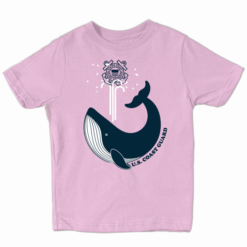 Coast Guard Toddler Whale Short Sleeve T-Shirt