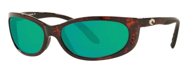 Costa Del Mar Mens Fathom Tortoise Frame - Green Mirror 580 Glass Lens - Polarized Sunglasses