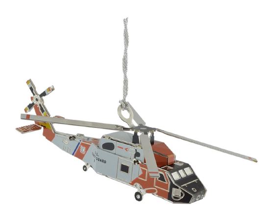 Coast Guard ChemArt Ornament - Jayhawk Helicopter