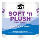 CVP Soft n' Plush Convenience Size Bath Tissue - 4 Rolls