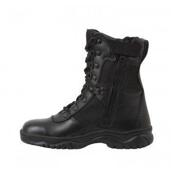 Rothco Mens 8" Forced Entry Tactical Boots With Side Zipper