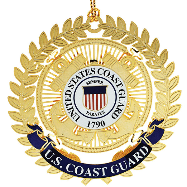 Coast Guard ChemArt Ornament - Logo Ornament Filligree Leaves