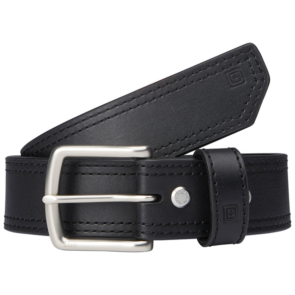 5.11 Mens 1.5" Wide Arc Black Leather Belt