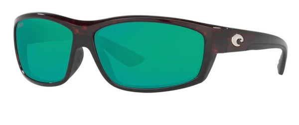 Costa Del Mar Mens Saltbreak Tortoise Frame - Green Mirror 580 Plastic Lens - Polarized Sunglasses