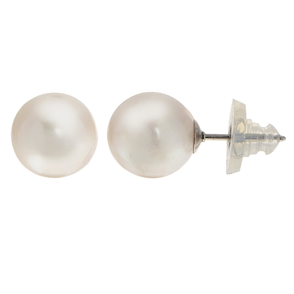 Imperial Pearls Cultured Freshwater Pearl Stud Earrings - Sterling Silver - 10MM