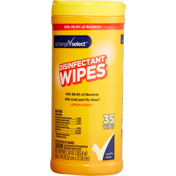 Exchange Select Surface Disinfectant Wipes – Lemon Sent