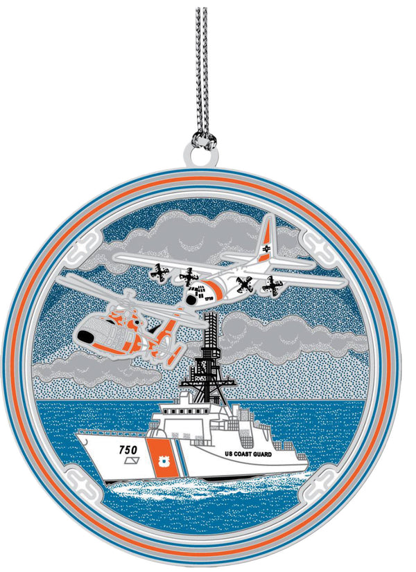 Coast Guard ChemArt Ornament - Collage