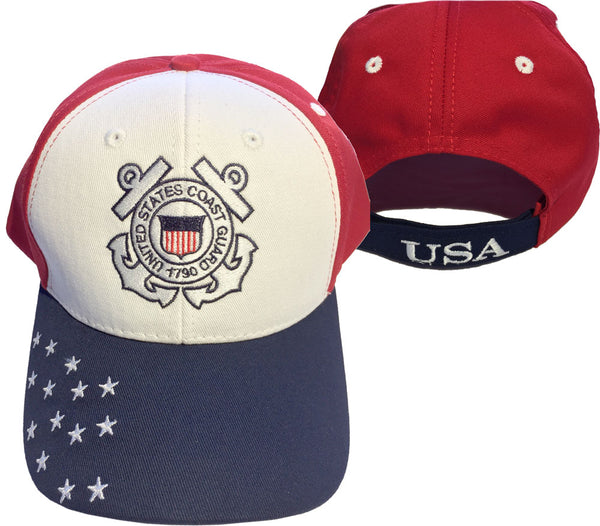 Coast Guard Adult Hat - Patriotic