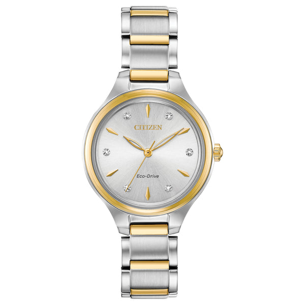 Citizen Womens Corso Eco-Drive Watch - Two-Tone Stainless Steel Bracelet