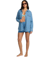 Billabong Women's Fadeaway Demin Shacket