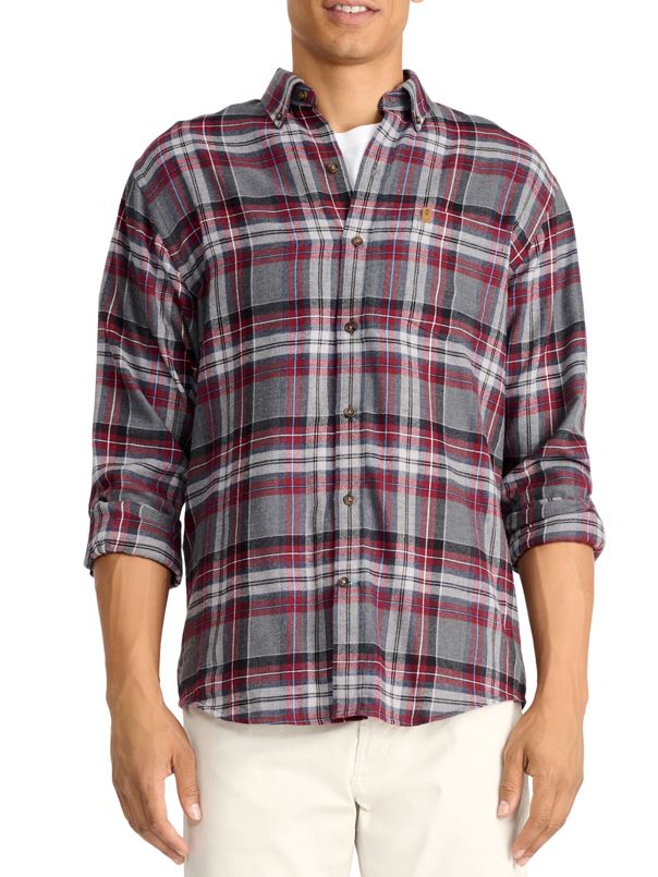 IZOD Mens Stratton Plaid Button Down Long Sleeve Shirt ShopCGX IZOD Mens Stratton Plaid Button Down Long Sleeve Shirt ShopCGX