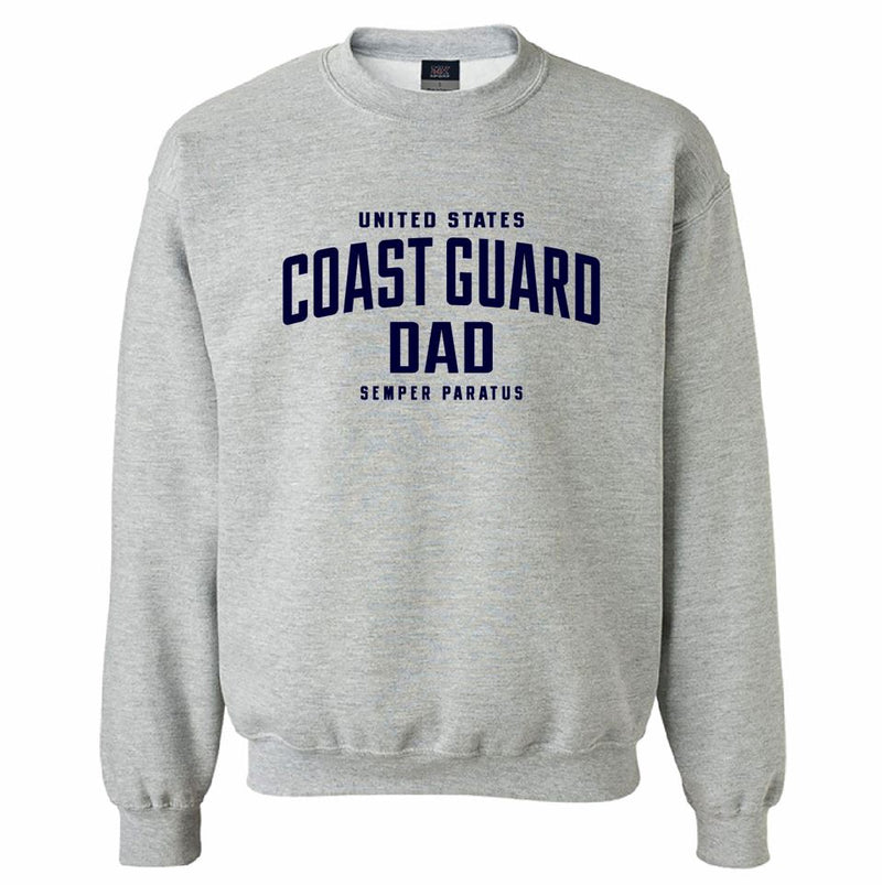 Coast Guard Mens Dad Pullover Crewneck Sweatshirt