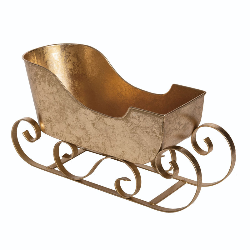 Transpac Metal Gold Glitz Sleigh