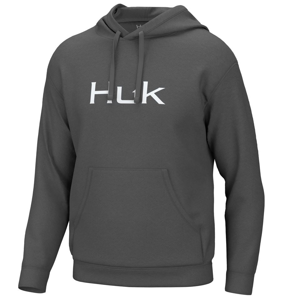 Huk Mens Huk d Up Logo Fleece Pullover Hoodie ShopCGX