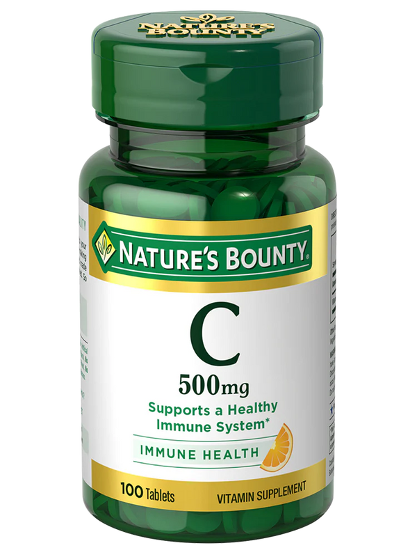 Nature's Bounty Vitamin C Tablets - 500mg - 100 Count