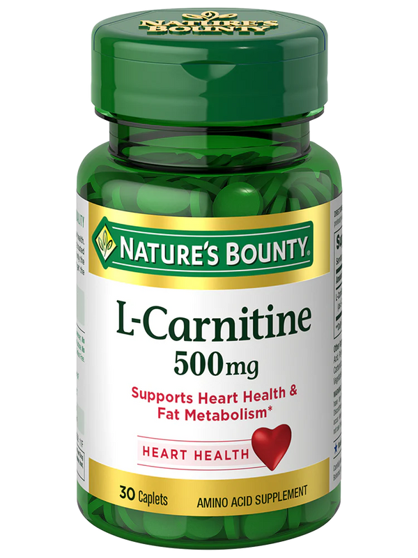 Nature's Bounty L-Carnitine Caplets - 500mg - 30 Count