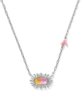 Kendra Scott Elisa Bird Short Pendant Necklace - Silver Sunrise