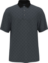 PGA Tour Mens Argyle Jacquard Short Sleeve Polo Shirt