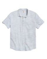 Marine Layer Mens Selvage Classic Stretch Short Sleeve Button Down Shirt