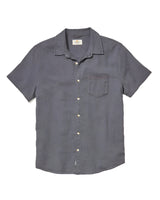 Marine Layer Mens Selvage Classic Stretch Short Sleeve Button Down Shirt