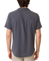 Marine Layer Mens Selvage Classic Stretch Short Sleeve Button Down Shirt