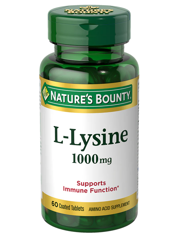 Nature's Bounty L-Lysine Tablets - 1000mg - 60 Count