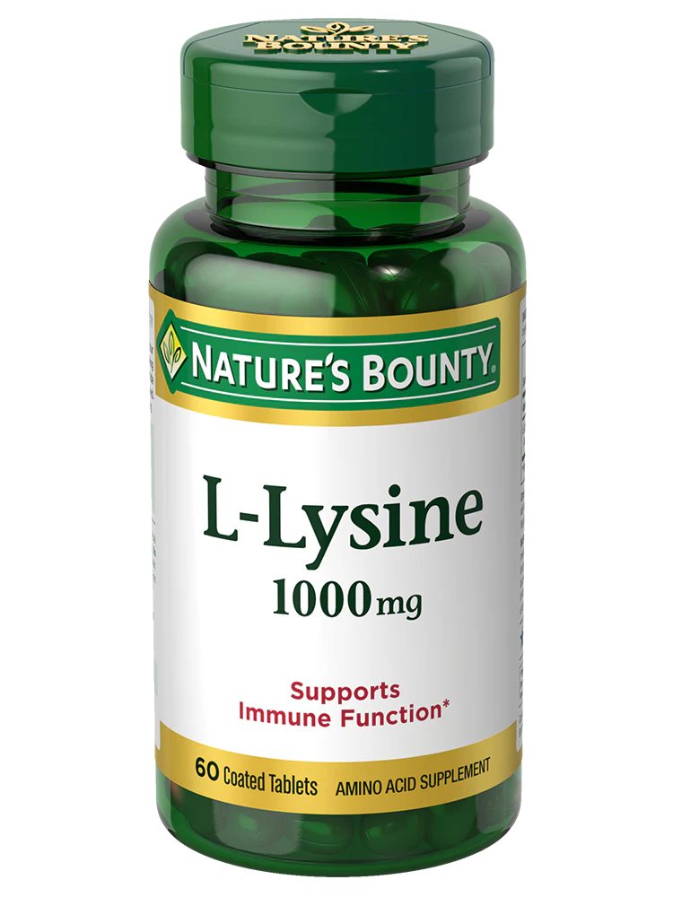 Nature's Bounty L-Lysine Tablets - 1000mg - 60 Count