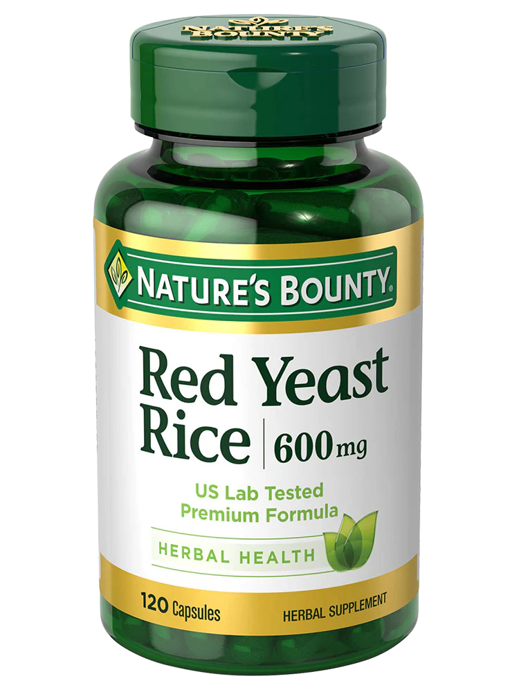 Nature's Bounty Red Yeast Rice Capsules - 600mg - 120 Count