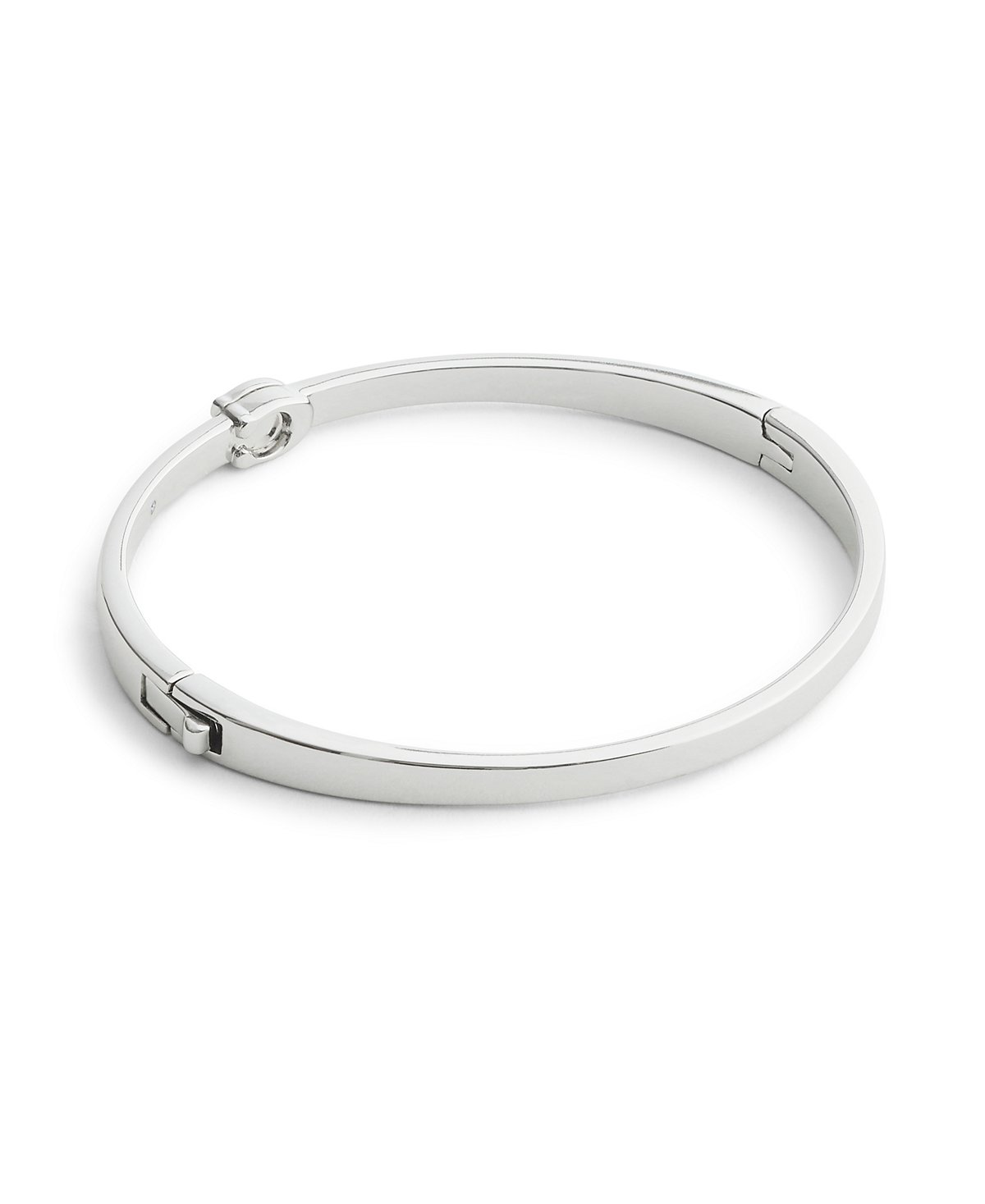 COACH Silver C Hinge Bangle Bracelet