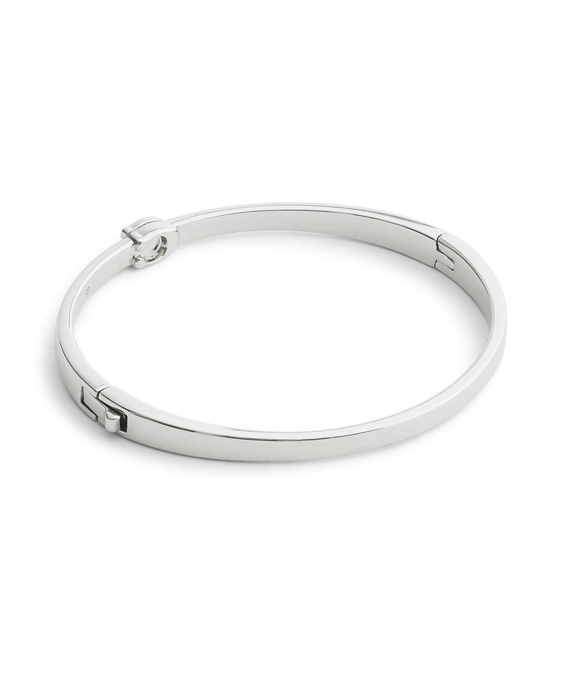 COACH Silver C Hinge Bangle Bracelet