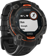 Garmin Instinct 3 GPS Smartwatch - 45 MM Solar Black with Black Band