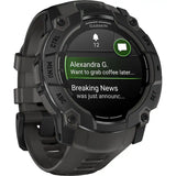Garmin Instinct 3 GPS Smartwatch - 50 MM AMOLED Black with Charcoal Band