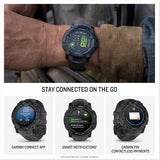 Garmin Instinct 3 GPS Smartwatch - 50 MM AMOLED Black with Charcoal Band