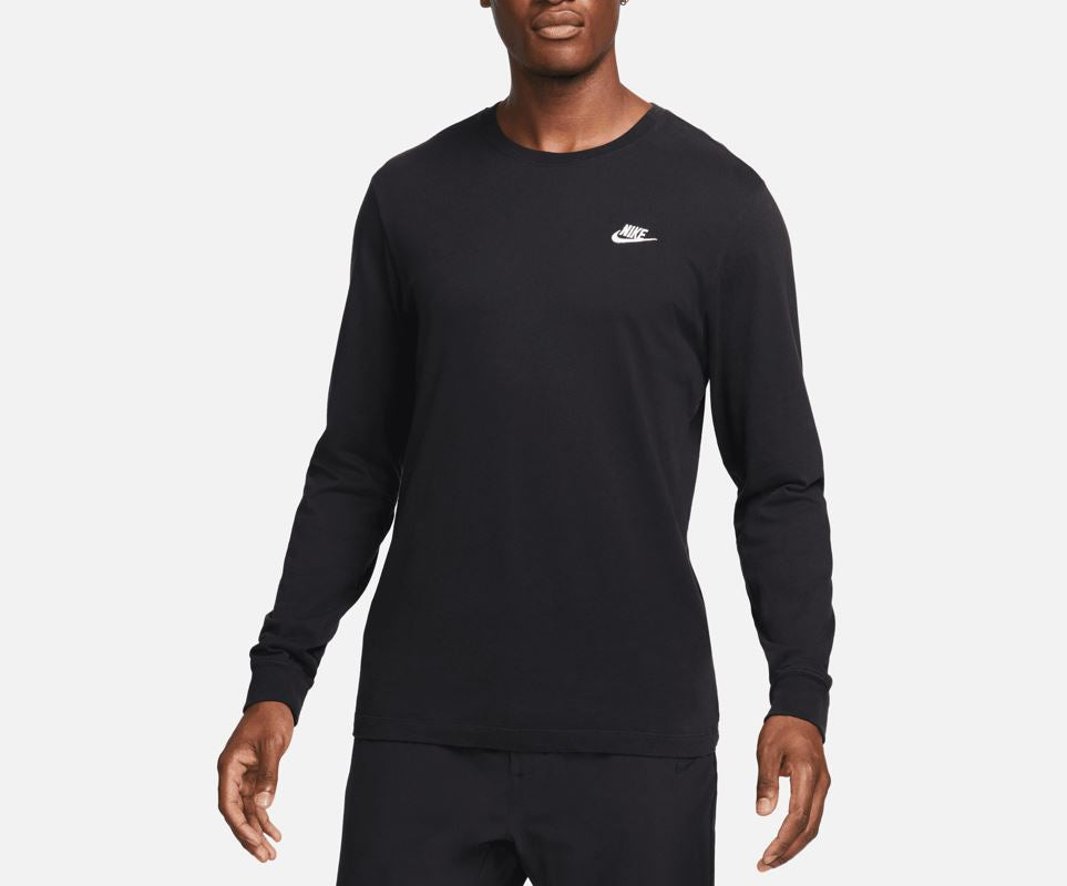 Nike Mens NSW Club Long Sleeve T-Shirt