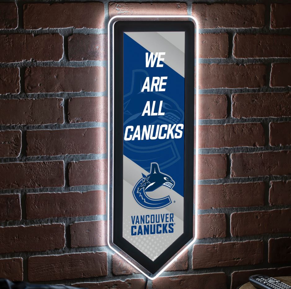Evergreen Vancouver Canucks Pennant 9" x 23" LED Lighted Sign
