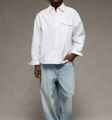 American Eagle Mens AE Everyday Standard Fit Oxford Button-Up Long Sleeve Shirt