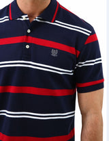 Chaps Mens Interlock Jersey Short Sleeve Polo