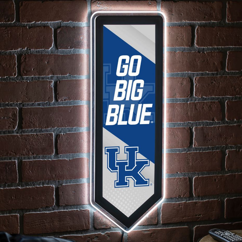 Evergreen University of Kentucky Pennant 9" x 23" LED Lighted Sign