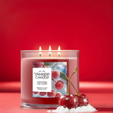 Yankee Candle 3-Wick Candle - Cherries On Snow