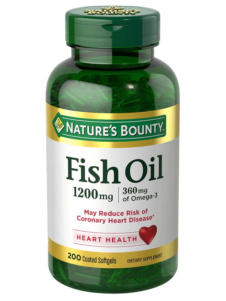 Nature's Bounty Fish Oil Softgels - 1200mg - 200 Count