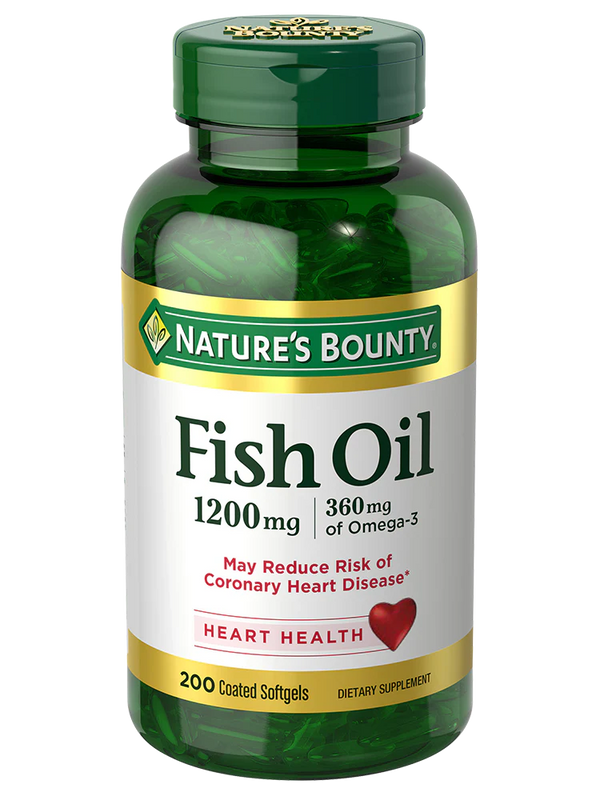 Nature's Bounty Fish Oil Softgels - 1200mg - 200 Count