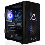 CLX SET Gaming Desktop - Intel Core i3 10100F 3.6GHz 4-Core Processor, 8GB DDR4 Memory, GeForce RTX 3050 8GB GDDR6 Graphics, 500GB M.2 NVMe SSD, WiFi, Black CLX Edition Spear MicroATX Tower RGB Fans, Windows 11 Home 64-bit